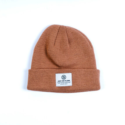 Heavy Knit Beanie Brown