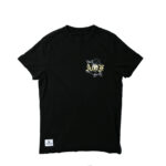 Acid Washed Round Neck Tee black